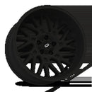 20x12 Vision 404 Brawl Satin Black Wheel 5x139.7 ET-51 CB108