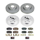 PowerStop Genuine Geomet Coated Rotor and Low-Dust Ceramic Brake Pad Kit
