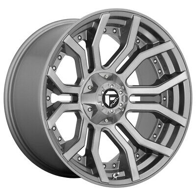 20X10 Fuel D713 RAGE PLATINUM BRSH-GNMTL-TTC 8X180 ET-18 wheel/rim