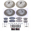PowerStop Semi-Coated Rotor and Low-Dust Ceramic Brake Pad Kit