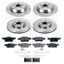 PowerStop OE Stock Replacement Low-Dust Ceramic Brake Pad and Rotor Kit