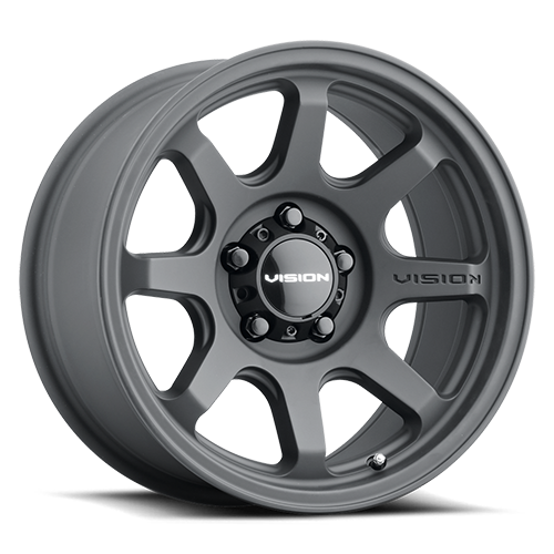 17x8 Vision 351 Flow Satin Black 5x114.3 5x4.5 ET30 Wheel Rim