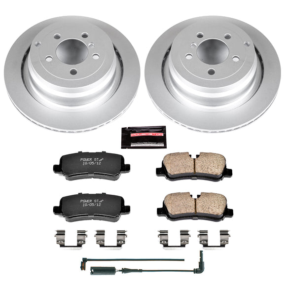 PowerStop Genuine Geomet Coated Rotor and Carbon-Fiber Ceramic Brake Pad Kit