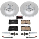 PowerStop Genuine Geomet Coated Rotor and Carbon-Fiber Ceramic Brake Pad Kit