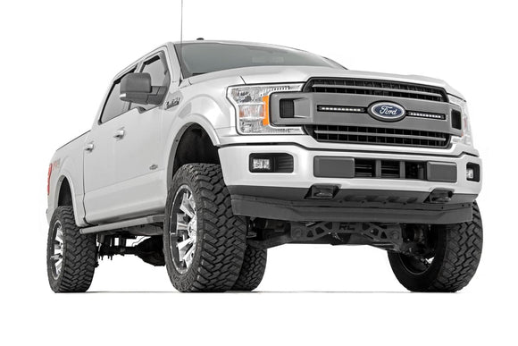 Rough Country LED Light Grille Mount 10" Chrome Slim line For Ford F-150 18-20