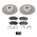 PowerStop Semi-Coated Rotor and Low-Dust Ceramic Brake Pad Kit