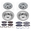 PowerStop OE Stock Replacement Low-Dust Ceramic Brake Pad and Rotor Kit