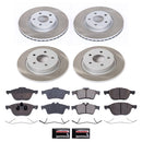 PowerStop Semi-Coated Rotor and Low-Dust Ceramic Brake Pad Kit