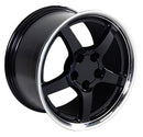 18" Replica Wheel CV05 Fits Chevrolet Corvette - C5 Rim 18x9.5 Deep Dish Black W