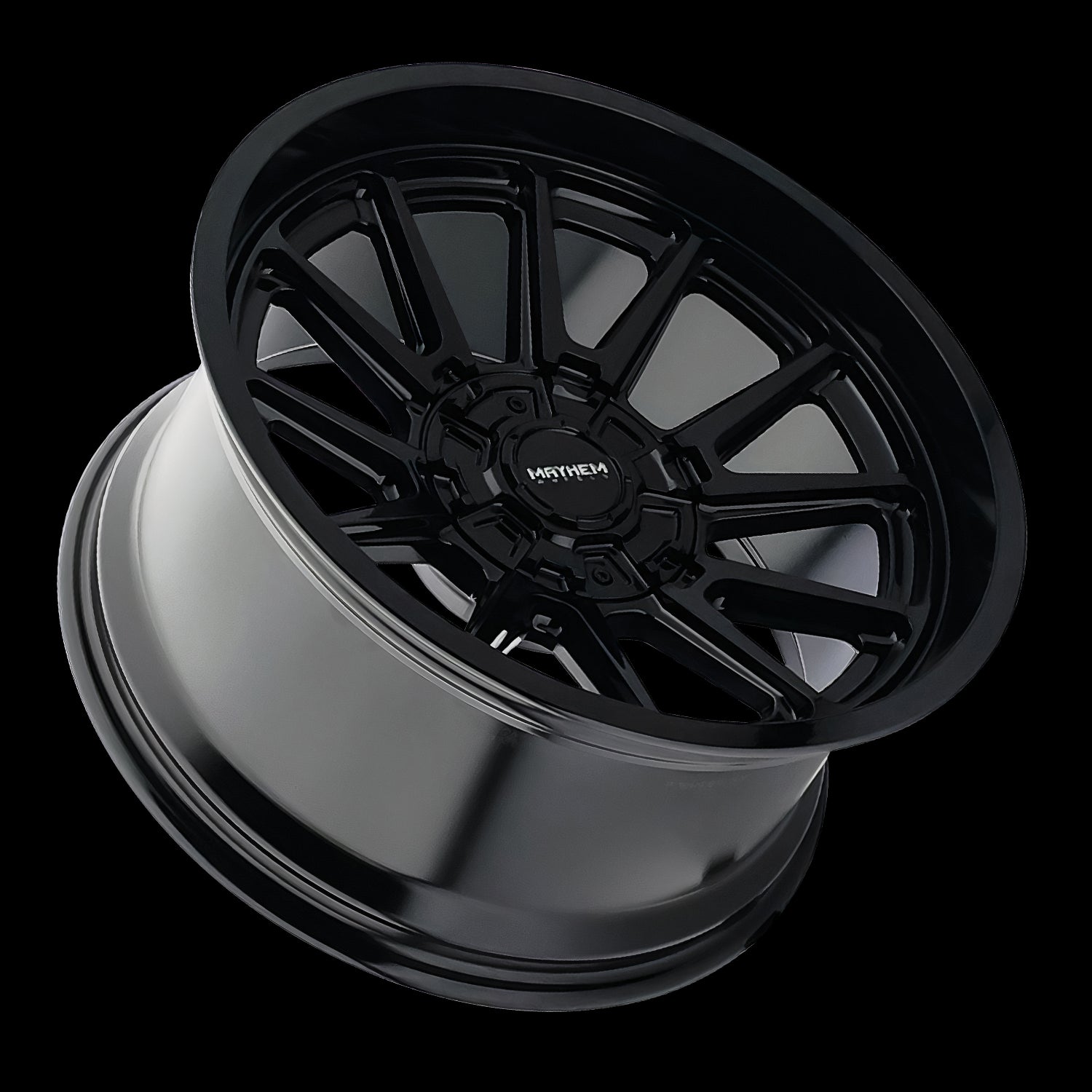 20x9 Mayhem 8116 Intrepid Gloss Black 8x165.1 8x6.5 ET0 Wheel Rim