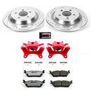 PowerStop Z36 Truck and SUV Ceramic Brake Pad, Drilled & Slotted Rotor, and Cali