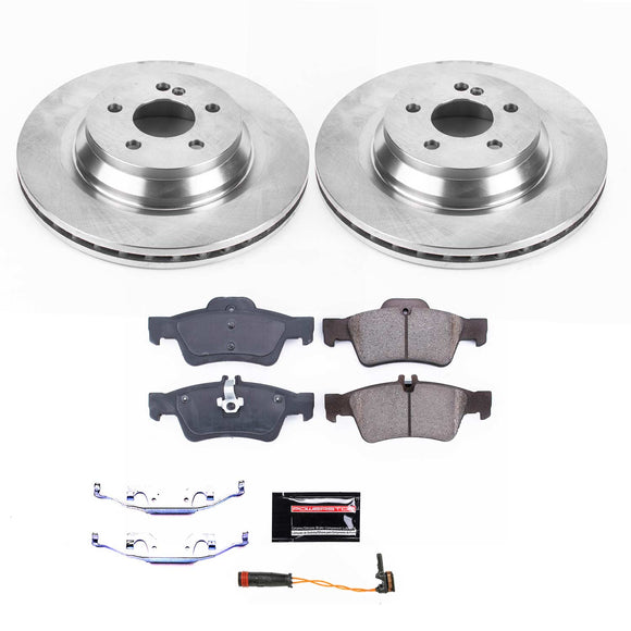 PowerStop OE Stock Replacement Low-Dust Ceramic Brake Pad and Rotor Kit