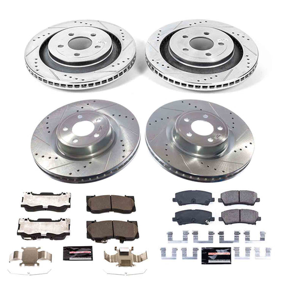 PowerStop Z23 Daily Driver Carbon-Fiber Ceramic Brake Pad and Drilled & Slotted