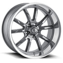20x8.5 Ridler 650 Grey/Polished Lip Wheel/Rim 5x127 5-127 20-8.5 ET0