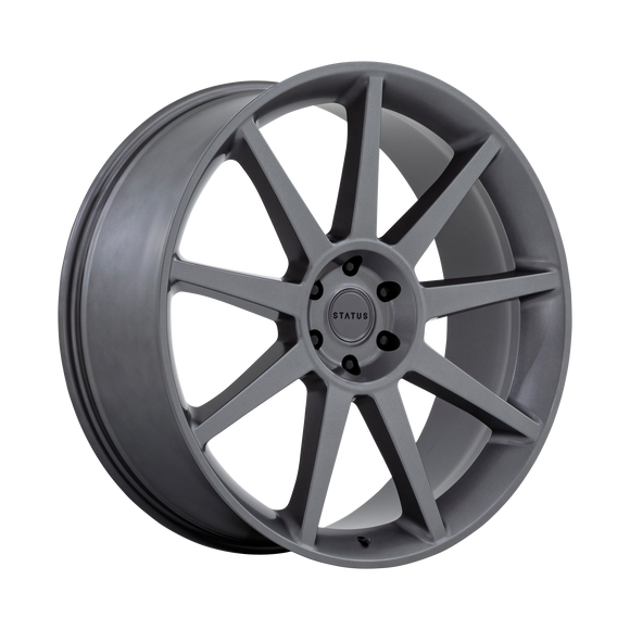 24X10 Status Mammoth Matte Anthracite 5X120 ET35 Wheel Rim