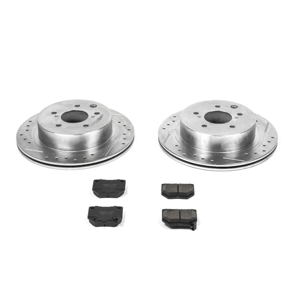 PowerStop Z23 Daily Driver Carbon-Fiber Ceramic Brake Pad and Drilled & Slotted