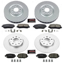 PowerStop Genuine Geomet Coated Rotor and Low-Dust Ceramic Brake Pad Kit