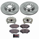 PowerStop OE Stock Replacement Low-Dust Ceramic Brake Pad, Rotor and Caliper Kit