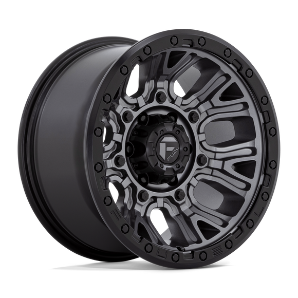 20x9 Fuel Off-Road D825 Traction Matte Gunmetal with Black Ring 5x127 ET1 Wheel
