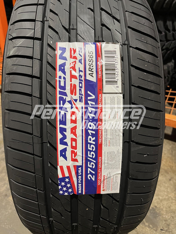 275/55R19 American Roadstar Sport A/S 111V BSW SL 275 55 19 2755519