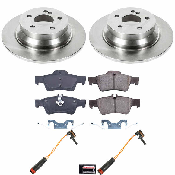 PowerStop OE Stock Replacement Low-Dust Ceramic Brake Pad and Rotor Kit