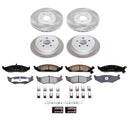 PowerStop Semi-Coated Rotor and Low-Dust Ceramic Brake Pad Kit