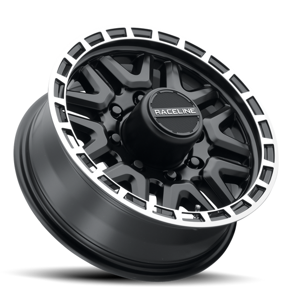 16x6 Raceline 953BM Black / Machined 8x165.1 8x6.5 ET0 Wheel Rim