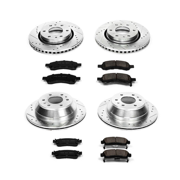 PowerStop Z23 Daily Driver Carbon-Fiber Ceramic Brake Pad and Drilled & Slotted