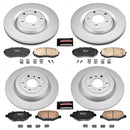 PowerStop Genuine Geomet Coated Rotor and Low-Dust Ceramic Brake Pad Kit