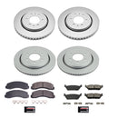 PowerStop Genuine Geomet Coated Rotor and Low-Dust Ceramic Brake Pad Kit