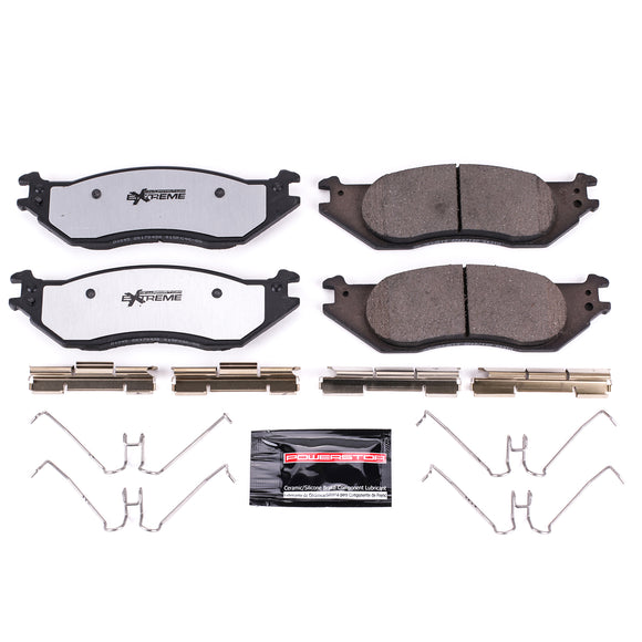 PowerStop Z36 Truck And Tow Carbon-Fiber Ceramic Brake Pads With Hardware
