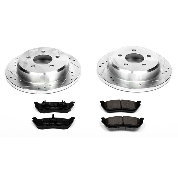 PowerStop Z23 Daily Driver Carbon-Fiber Ceramic Brake Pad and Drilled & Slotted