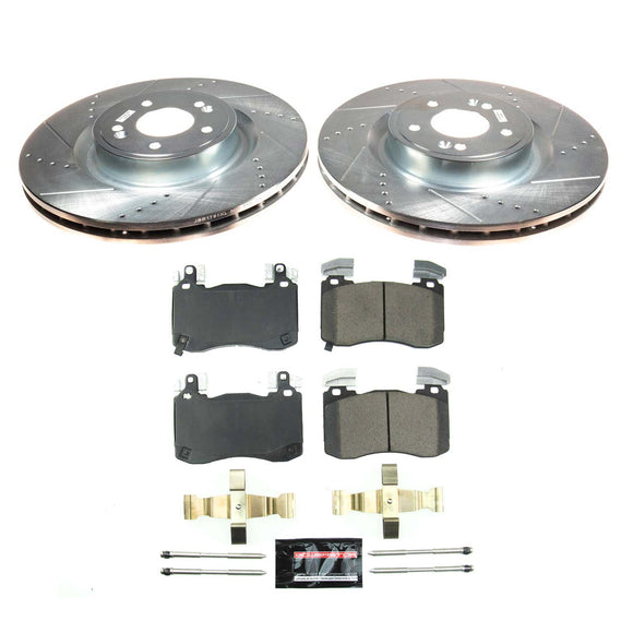 PowerStop Z23 Daily Driver Carbon-Fiber Ceramic Brake Pad and Drilled & Slotted