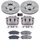 PowerStop OE Stock Replacement Low-Dust Ceramic Brake Pad, Rotor and Caliper Kit