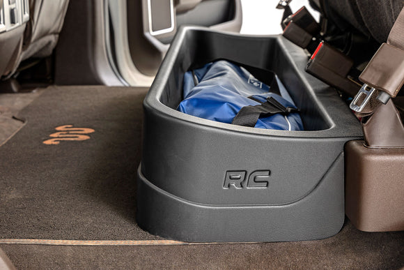 Rough Country Under Seat Storage Crew Cab For Ford F-150 15-23 Super Duty 17-22