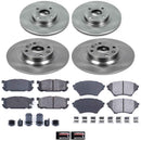 PowerStop OE Stock Replacement Low-Dust Ceramic Brake Pad and Rotor Kit