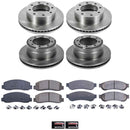 PowerStop OE Stock Replacement Low-Dust Ceramic Brake Pad and Rotor Kit