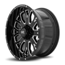 20x10 Hardrock Slammer XPosed Gloss Black Milled 6x139.7 ET-19 wheel/rim