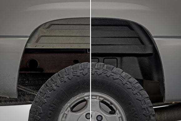 Rough Country Rear Wheel Well Liners For Chevy Silverado Sierra 1500 1999-2006