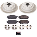 PowerStop Semi-Coated Rotor and Low-Dust Ceramic Brake Pad Kit