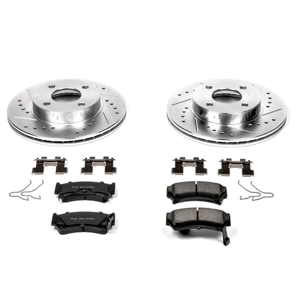 PowerStop Z23 Daily Driver Carbon-Fiber Ceramic Brake Pad and Drilled & Slotted