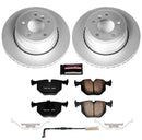PowerStop Genuine Geomet Coated Rotor and Carbon-Fiber Ceramic Brake Pad Kit