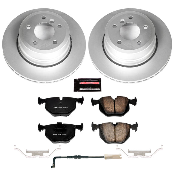 PowerStop Genuine Geomet Coated Rotor and Carbon-Fiber Ceramic Brake Pad Kit