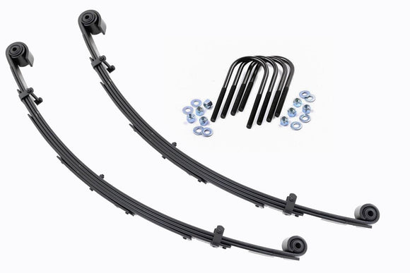 Rough Country Front Leaf Springs 4" Lift For Ford Excursion 00-05 Super Duty 99-