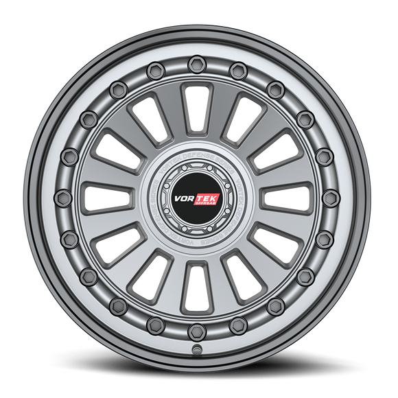 17x9 Vortek VRD-702 Radar Matte Gunmetal 6x135 ET12 CB106.1 Wheel