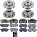 PowerStop OE Stock Replacement Low-Dust Ceramic Brake Pad, Rotor and Caliper Kit