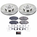 PowerStop OE Stock Replacement Low-Dust Ceramic Brake Pad and Rotor Kit