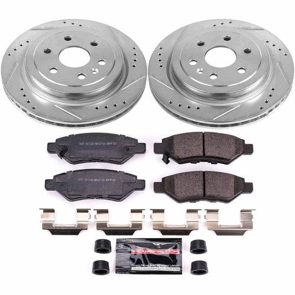 PowerStop Z23 Daily Driver Carbon-Fiber Ceramic Brake Pad and Drilled & Slotted