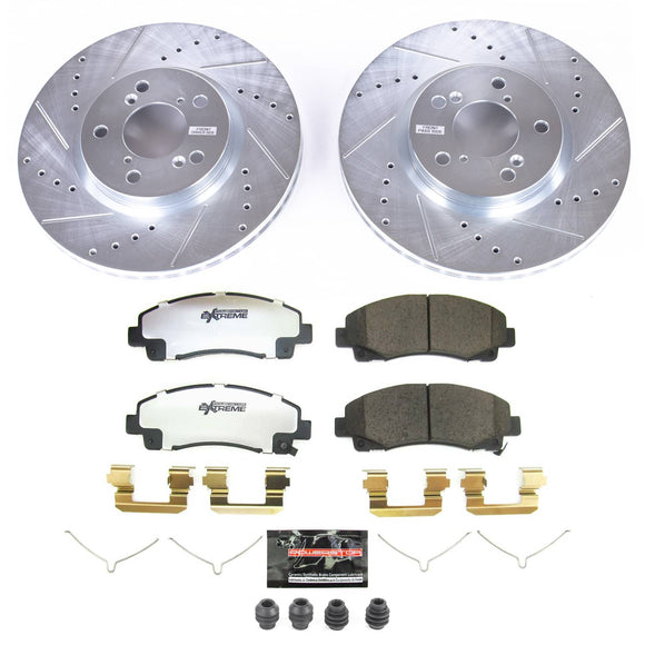 PowerStop Z26 Street Performance Ceramic Brake Pad and Drilled & Slotted Rotor K