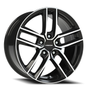18x8.5 Vision 475V Clutch Gloss Black Machined Face 5x120 ET38 Wheel Rim